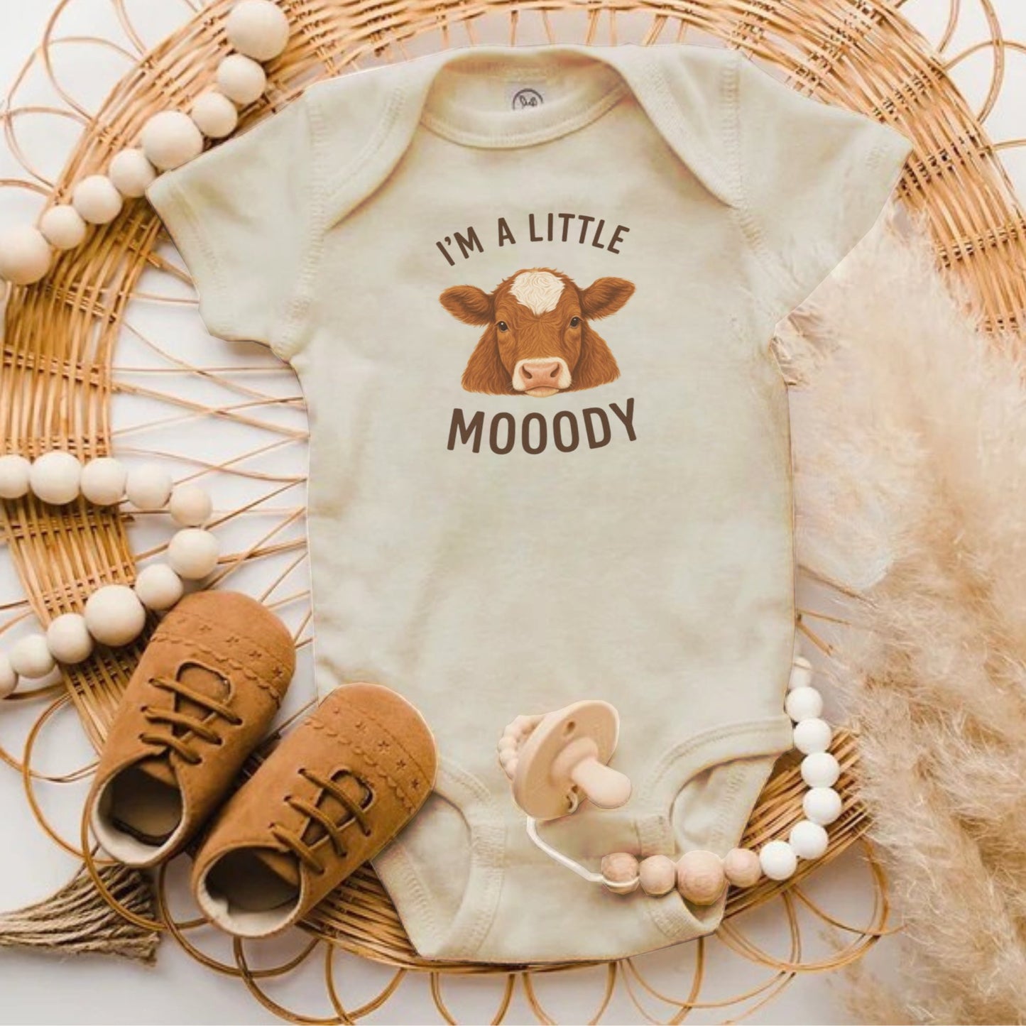I'm a Little Mooody Baby Onesie product