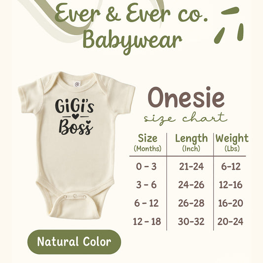 GiGi's Boss Baby Onesie Natural Color Babywear product