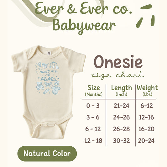 Meet Me at Mimi's Cute Baby Onesie product type