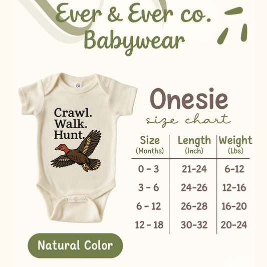 Crawl Walk Hunt Baby Onesie babywear product type