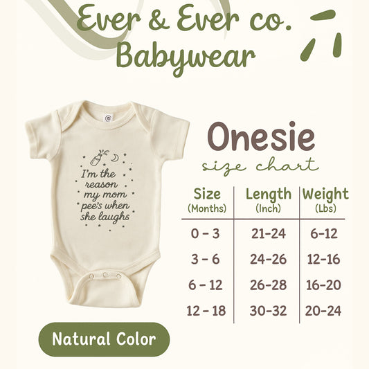 Adorable Unisex Baby Onesie Laughs Pee Onsie product