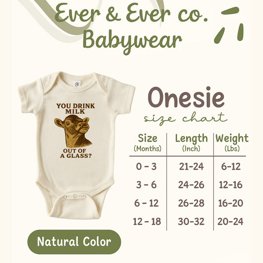You Drink Milk Out of a Glass Onesie product type