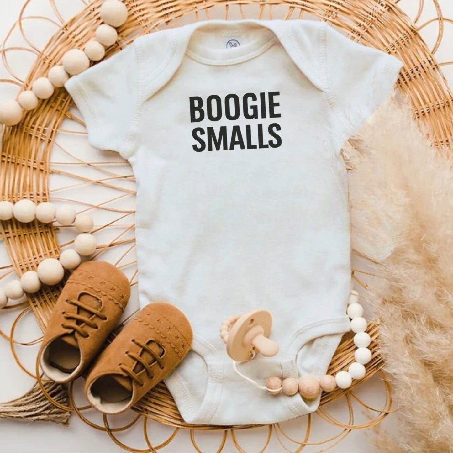 Boogie Smalls Graphic Printed Baby Onesie product type