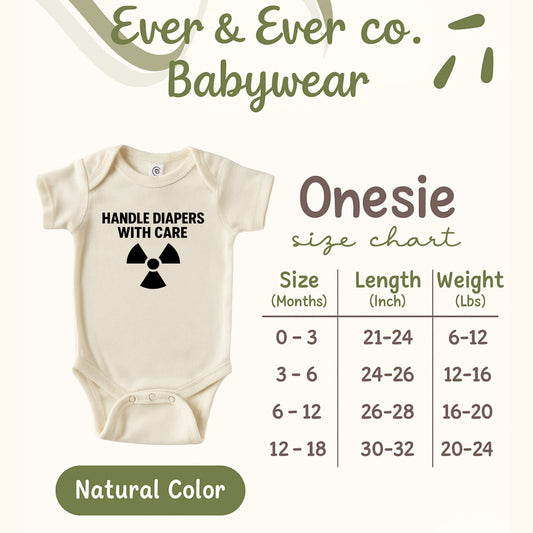 HANDLE DIAPERS WITH CARE Onesies product