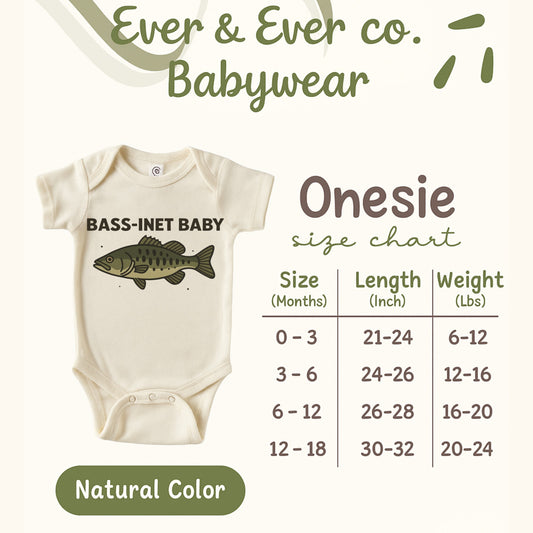 Bass-inet Baby Onesie cute nature inspired product type