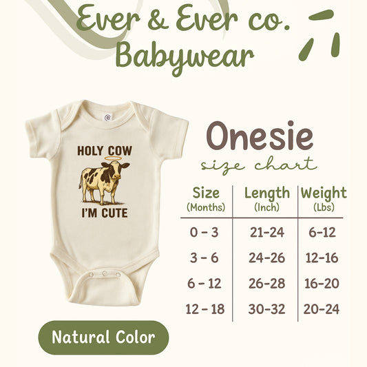 Holy Cow I'm Cute Baby Onesie product type