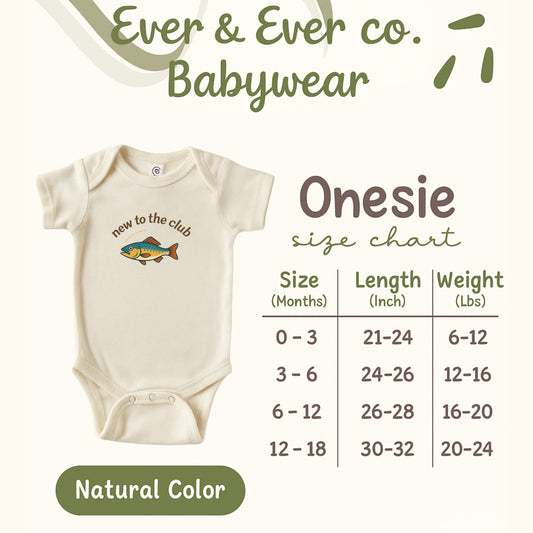 New to the Club Baby Onesie product type