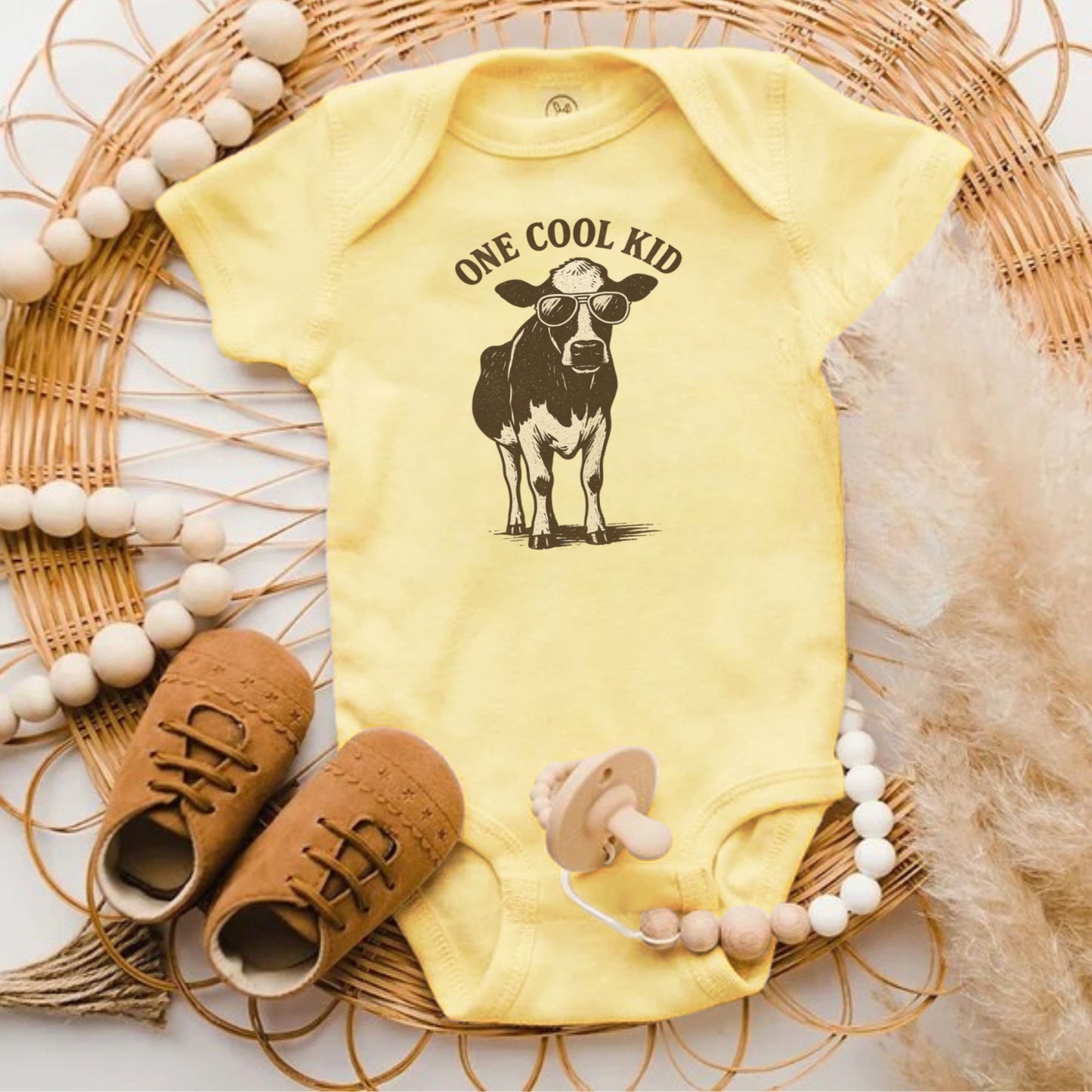 One Cool Kid Graphic Baby Onesie Gift Item product type