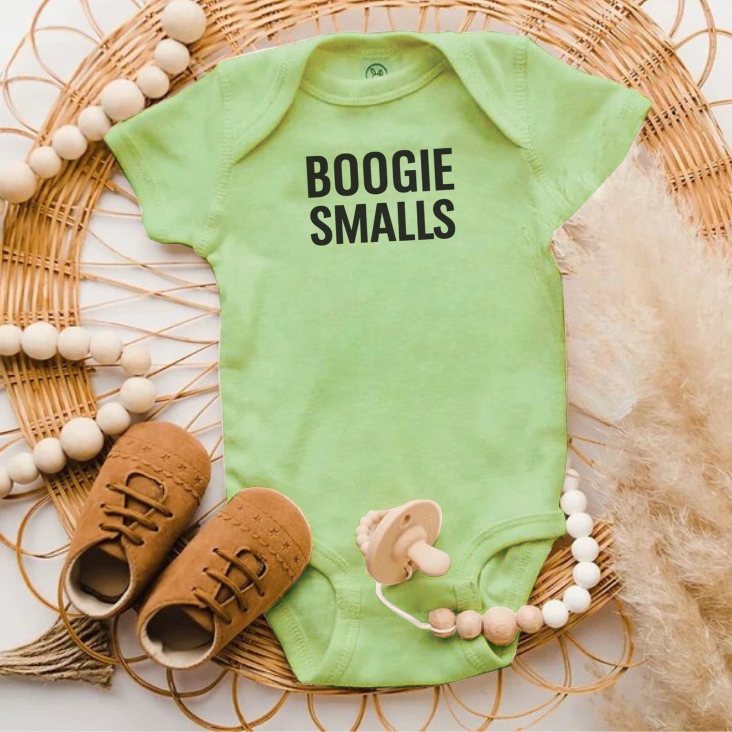 Funny Baby Onesie Boogie Smalls Text Clothing Product