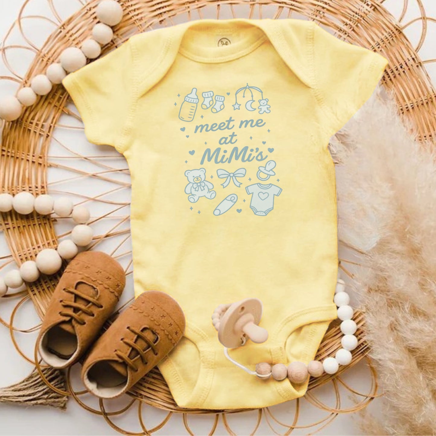 Meet Me at MimI's Graphic Baby Onesie product