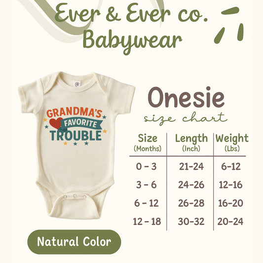 Grandma's Favorite Trouble Onesie Babywear product type