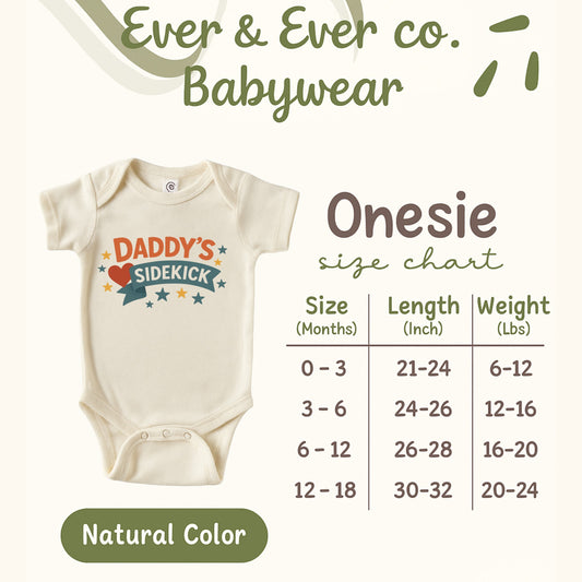 Daddy's Sidekick Graphic Baby Onesie product