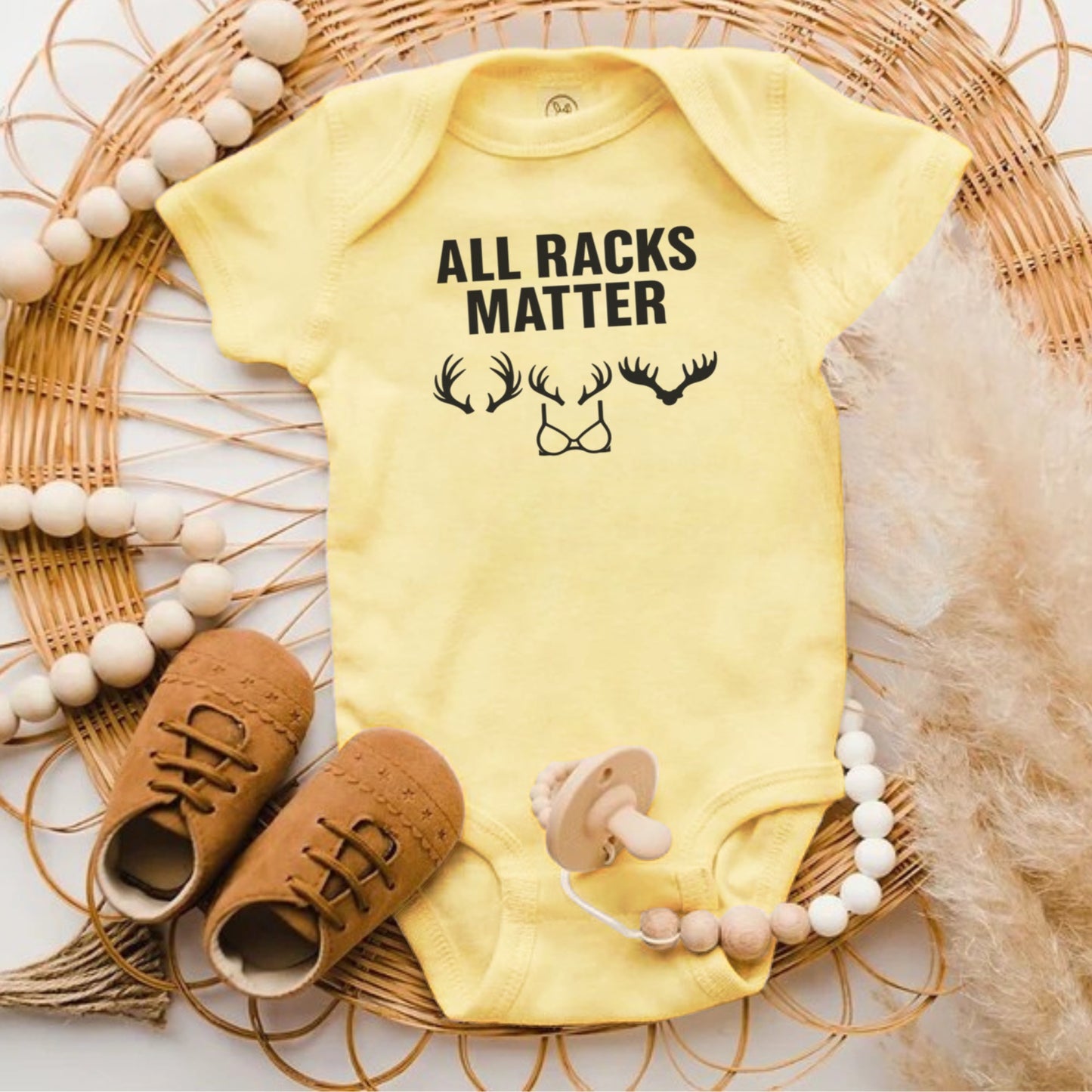 All Racks Matter Baby Onesie Funny product