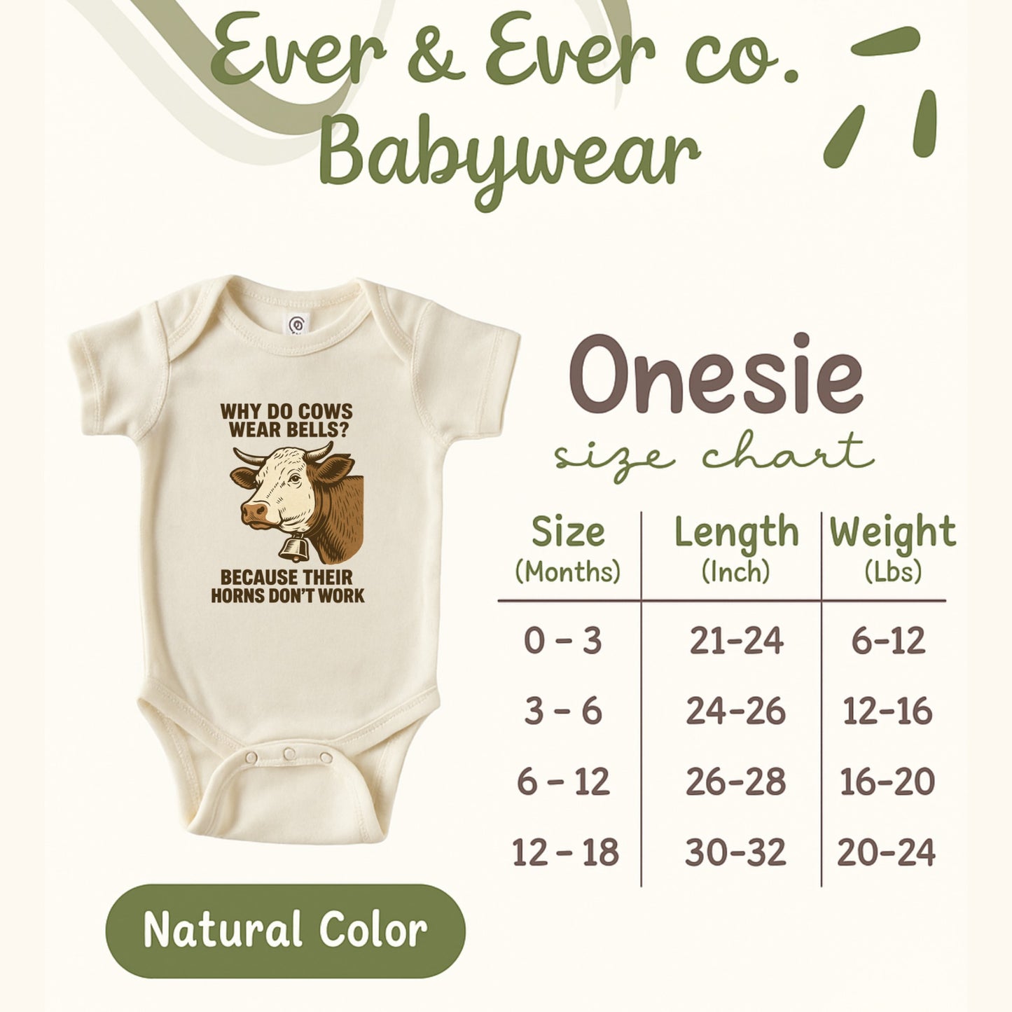 Funny Cow Baby Onesie Why Do Cows Wear Bells Product