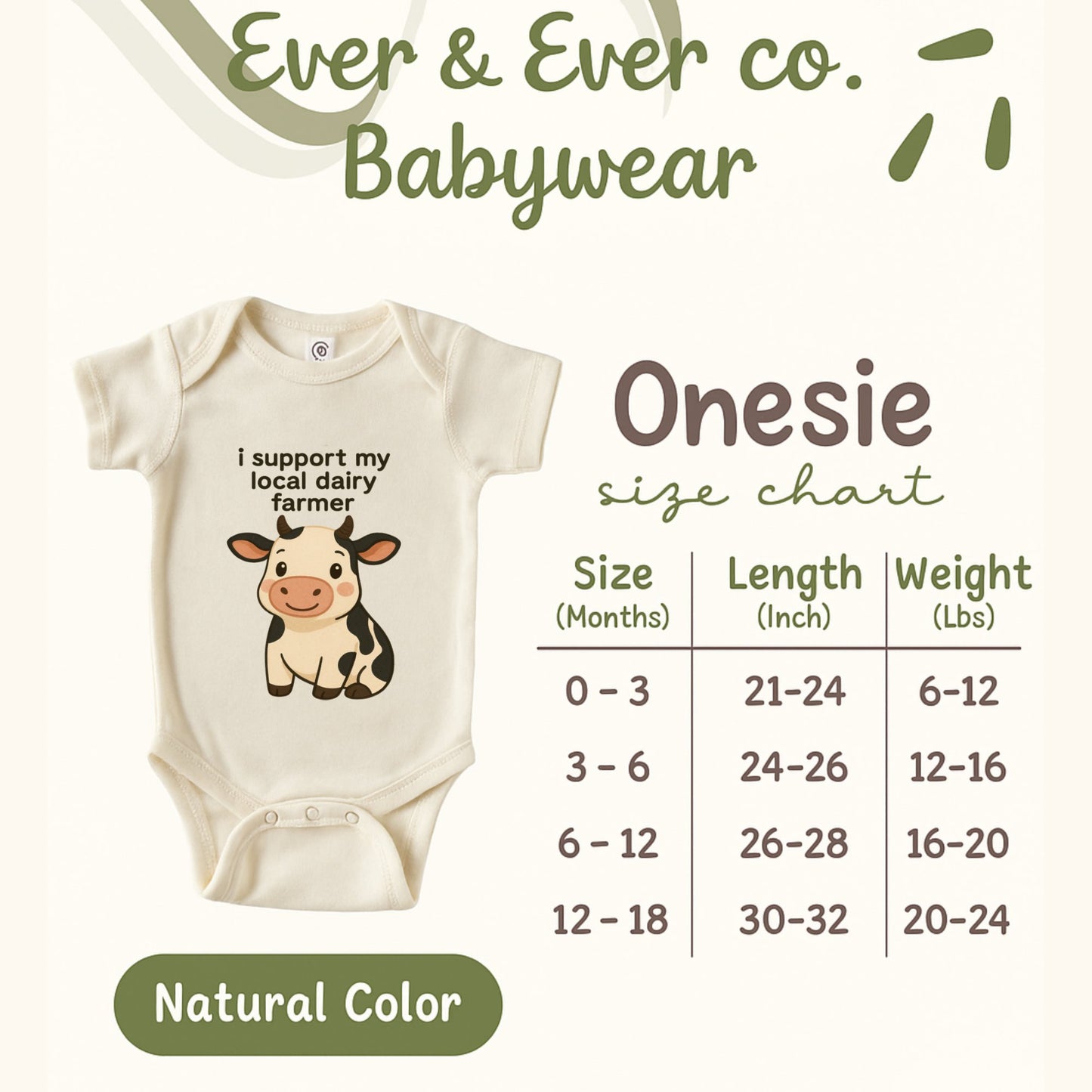 Adorable Baby Onesie with Cute Farmer Cow Print Onesie