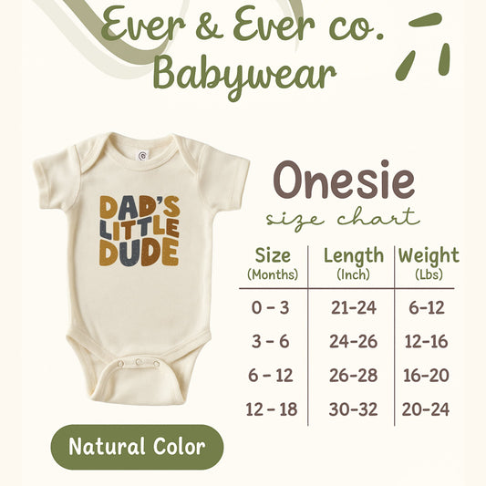 Dad's Little Dude Onesie Babywear product type