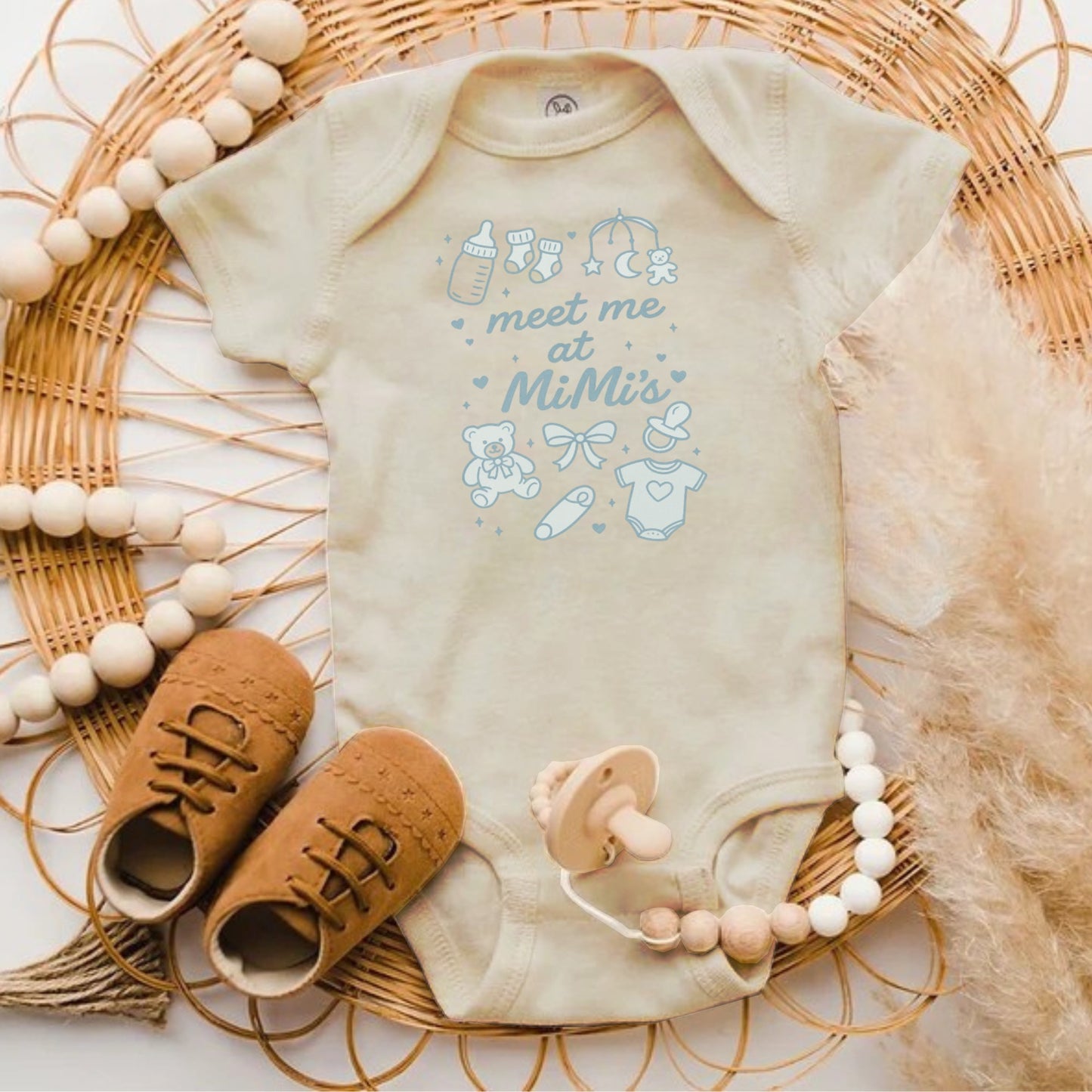 Meet Me At MiMi's Baby Onesie product type
