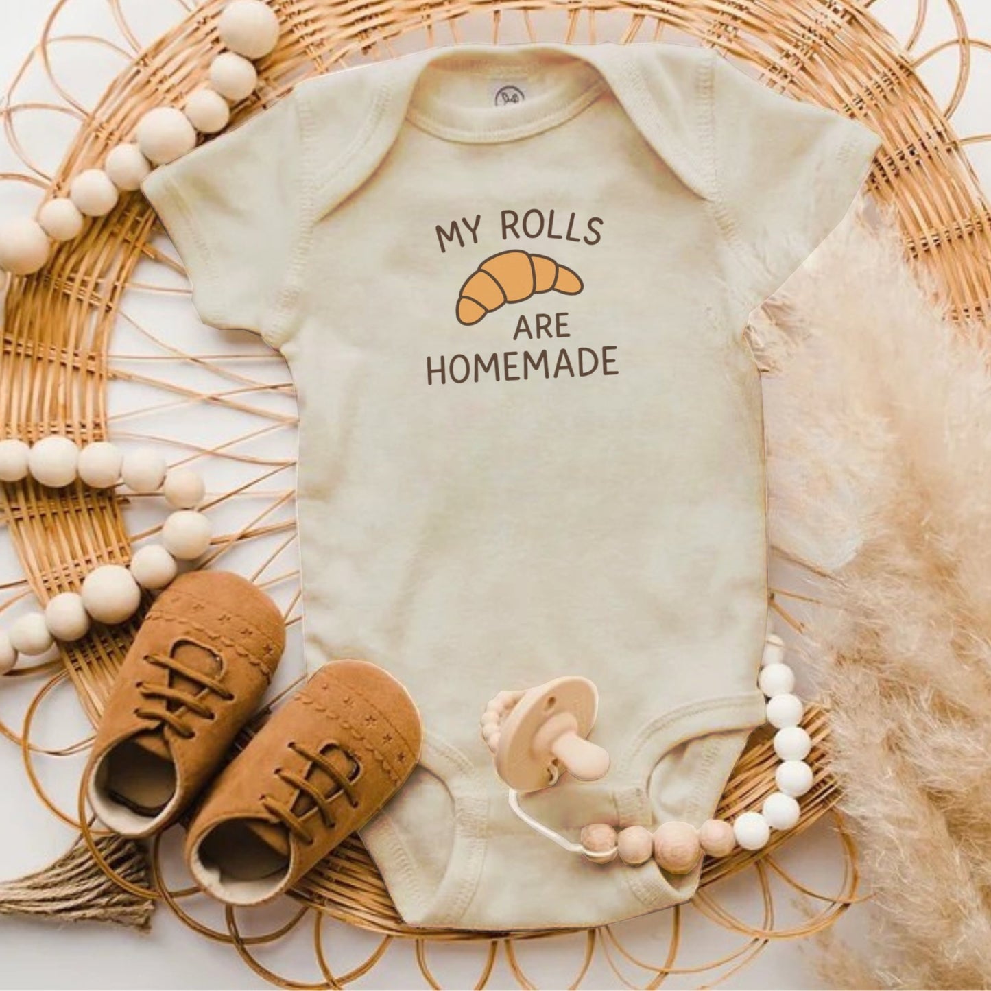 My Rolls Are Homemade Baby Onesie product type