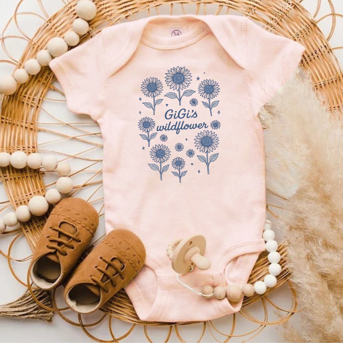 GiGi's Wildflower Design Baby Onesie product type