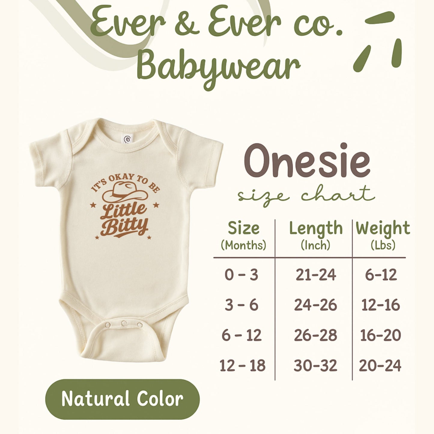 Baby Onesie It's Okay to Be Little Bitty product