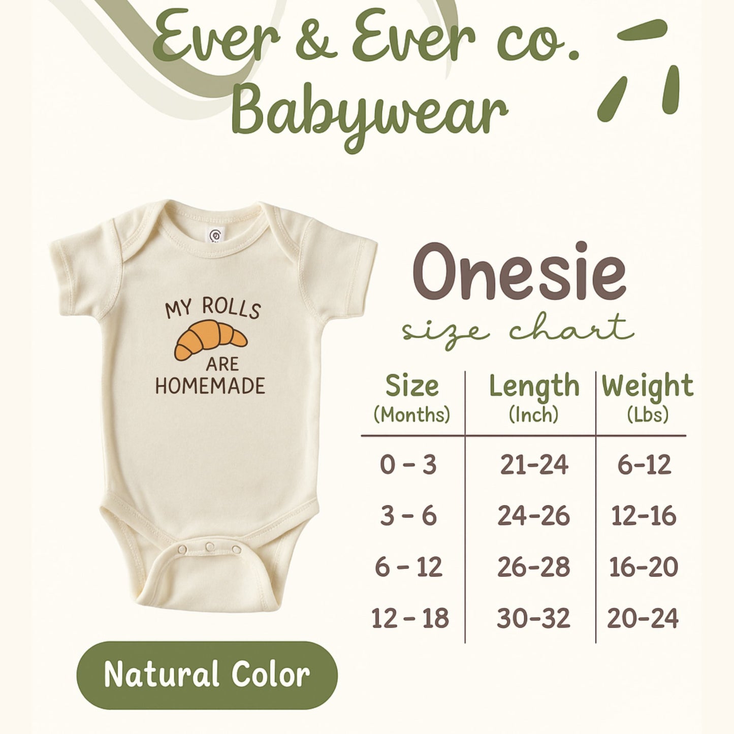 My Rolls Are Homemade Onesie Babywear product type