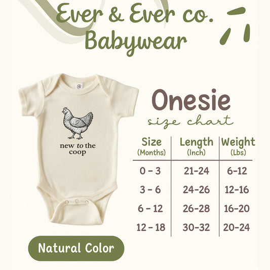 New To The Coop Baby Onesie For Newborns Infant Toddlers Product