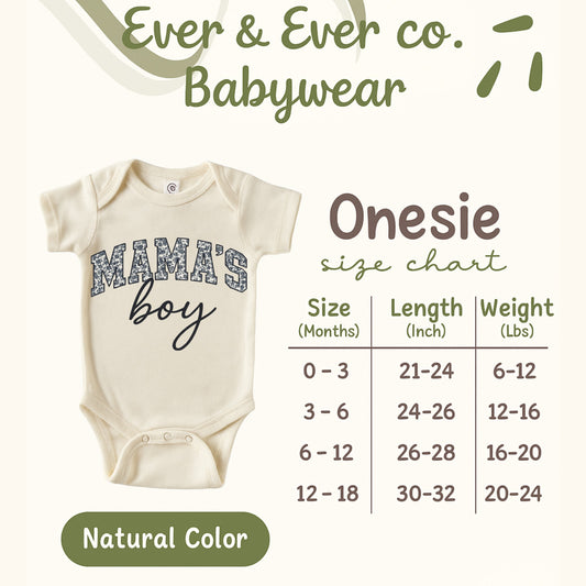 MAMA'S boy printed onesie babywear product type