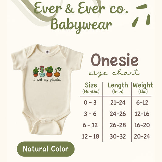 I Wet My Plants Baby Onesie product type