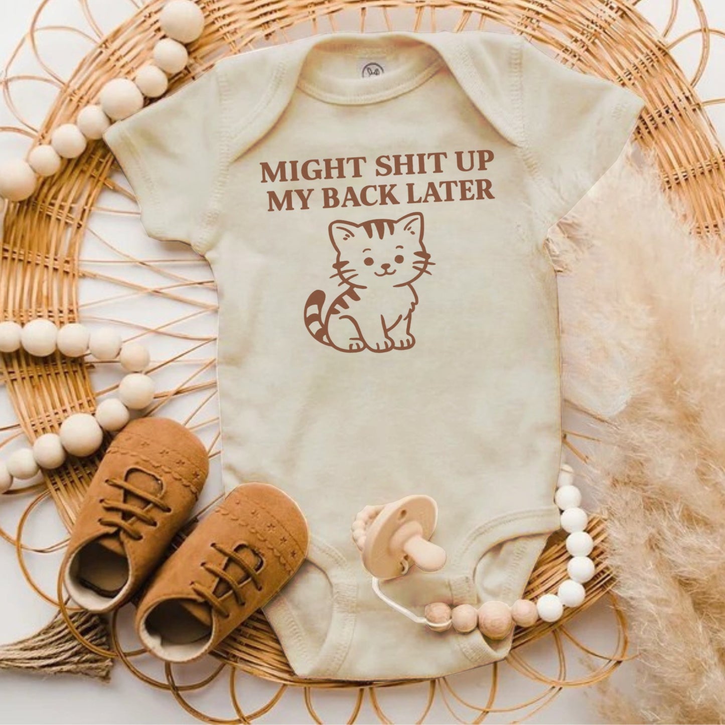 Might Shit Up My Back Later Cute Baby Onesie product