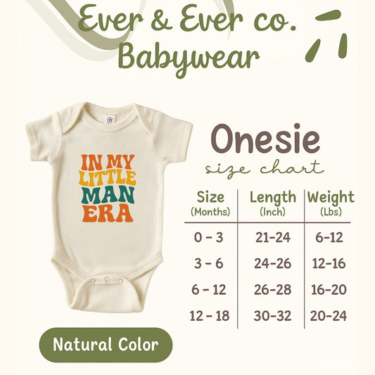 In My Little Man Era Printed Baby Onesie Product