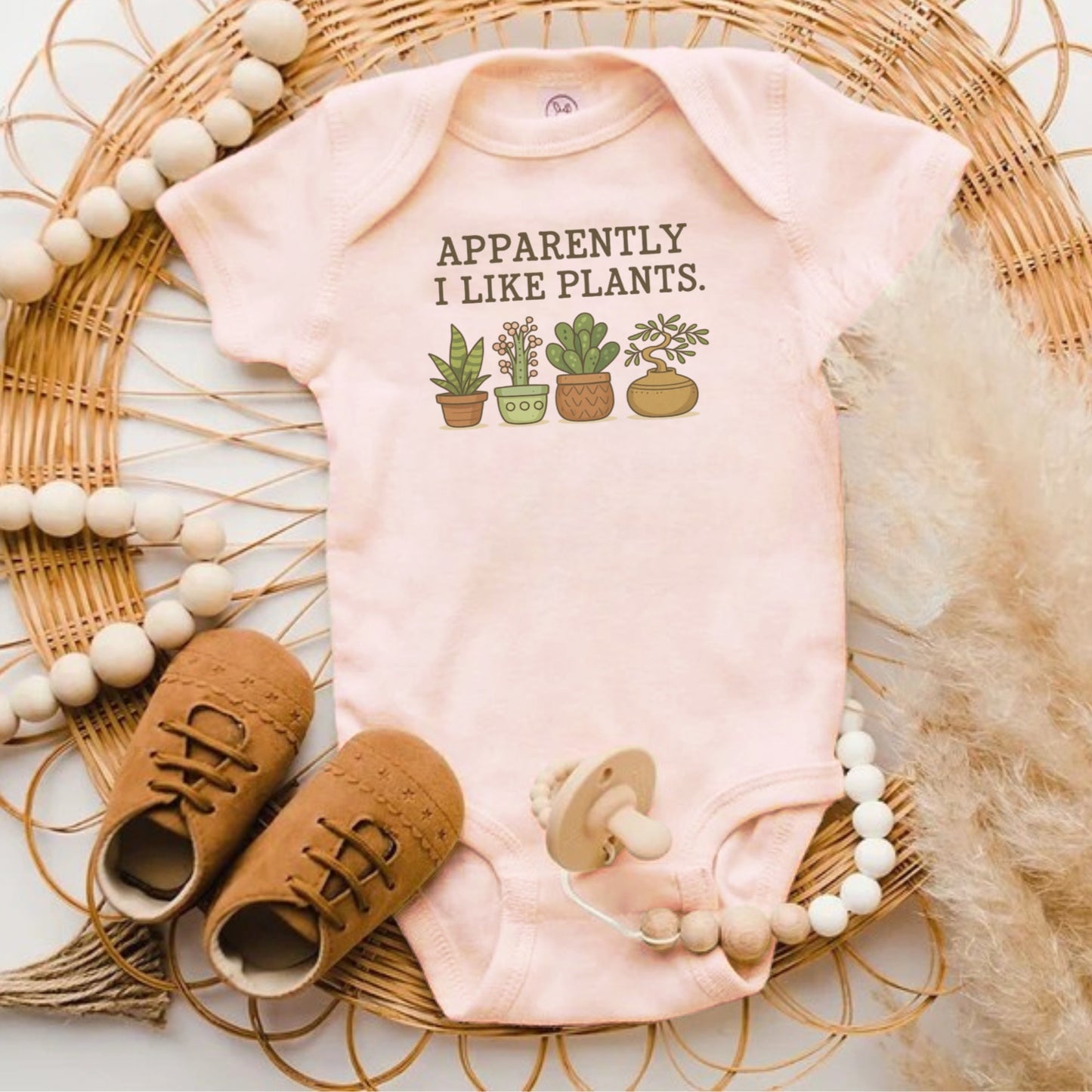 Apparently I Like Plants Baby Onesie product