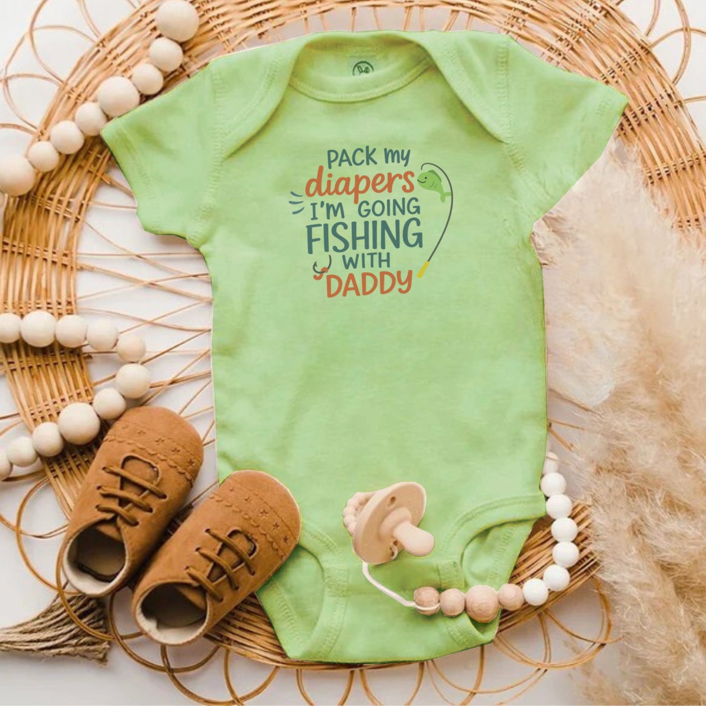Pack My Diapers I'm Going Fishing with Daddy product