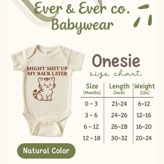 Funny Cat Print Onesie Babywear Product