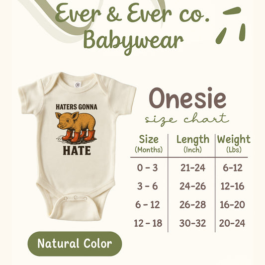 Haters Gonna Hate Graphic Print Babywear Onesie product type