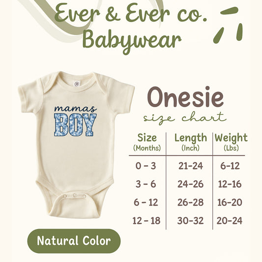 Adorable Mamas Boy Baby Onesie Perfect Newborn Product