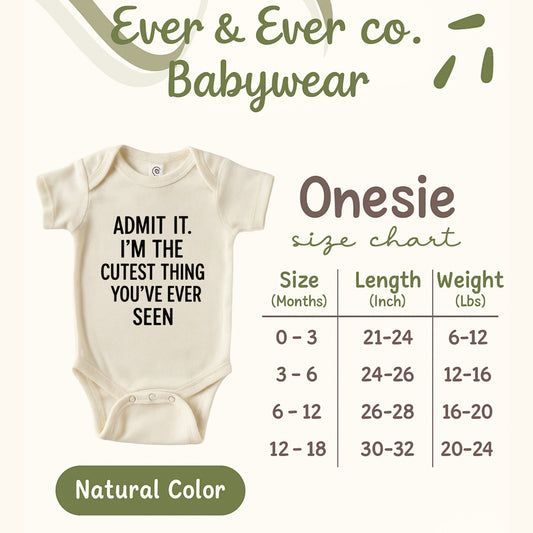 Admit It I'm The Cutest Thing You've Ever Seen Onesie product type