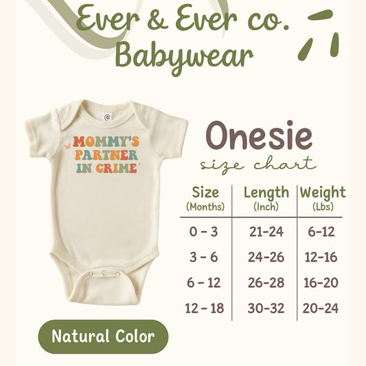Mommy's Partner in Crime Cute Printed Onesie product