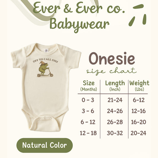 Off To Call Gigi Onesie Babywear product type