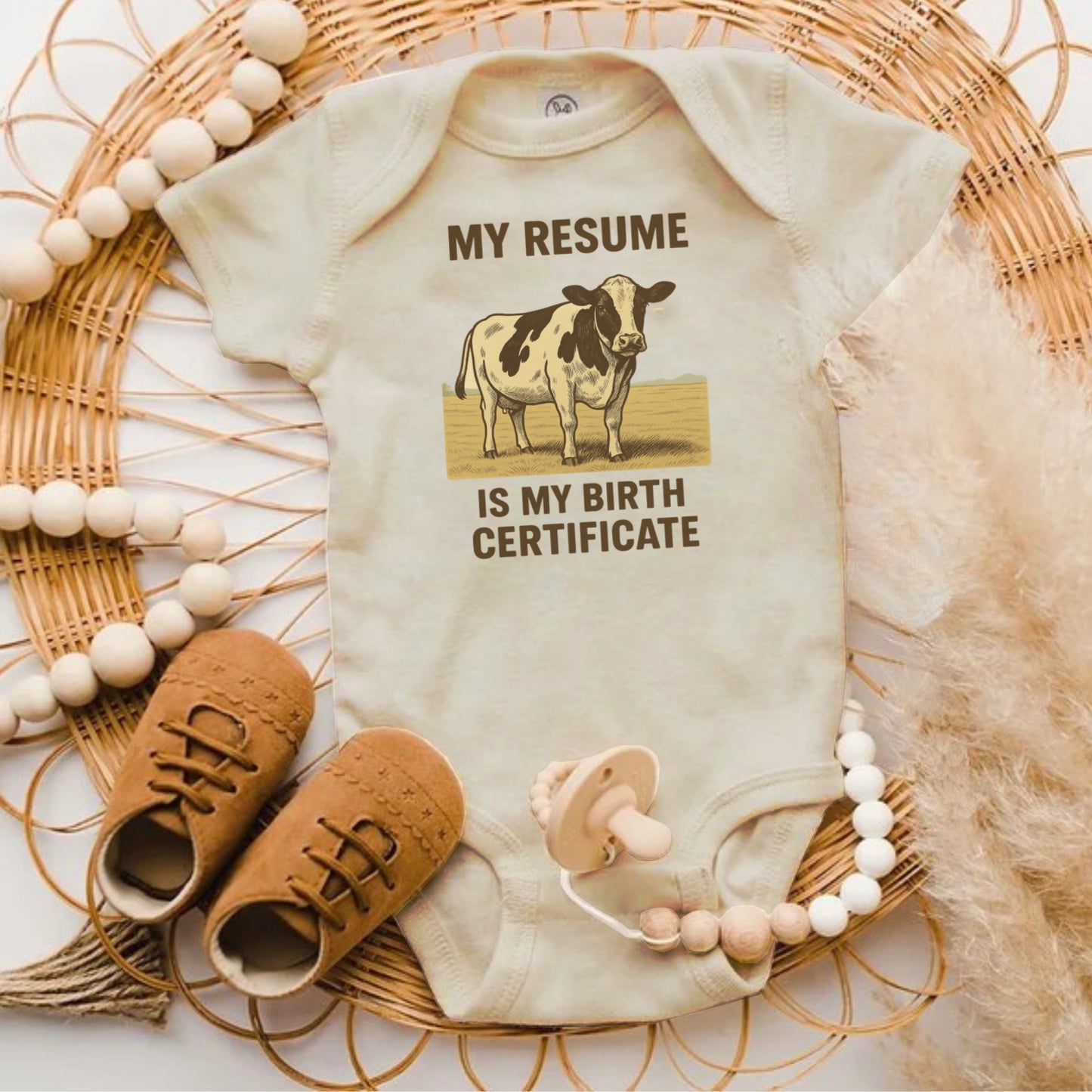 My Resume Is My Birth Certificate Onesie product