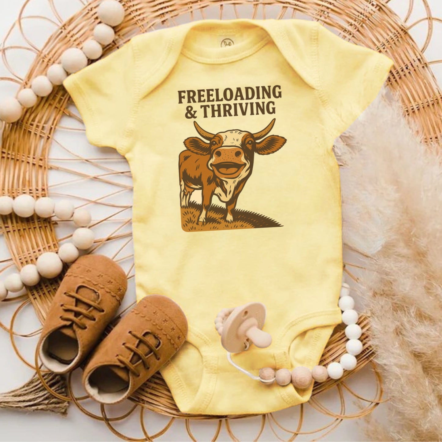 Freeloading Thriving Cute Baby Onesie Product
