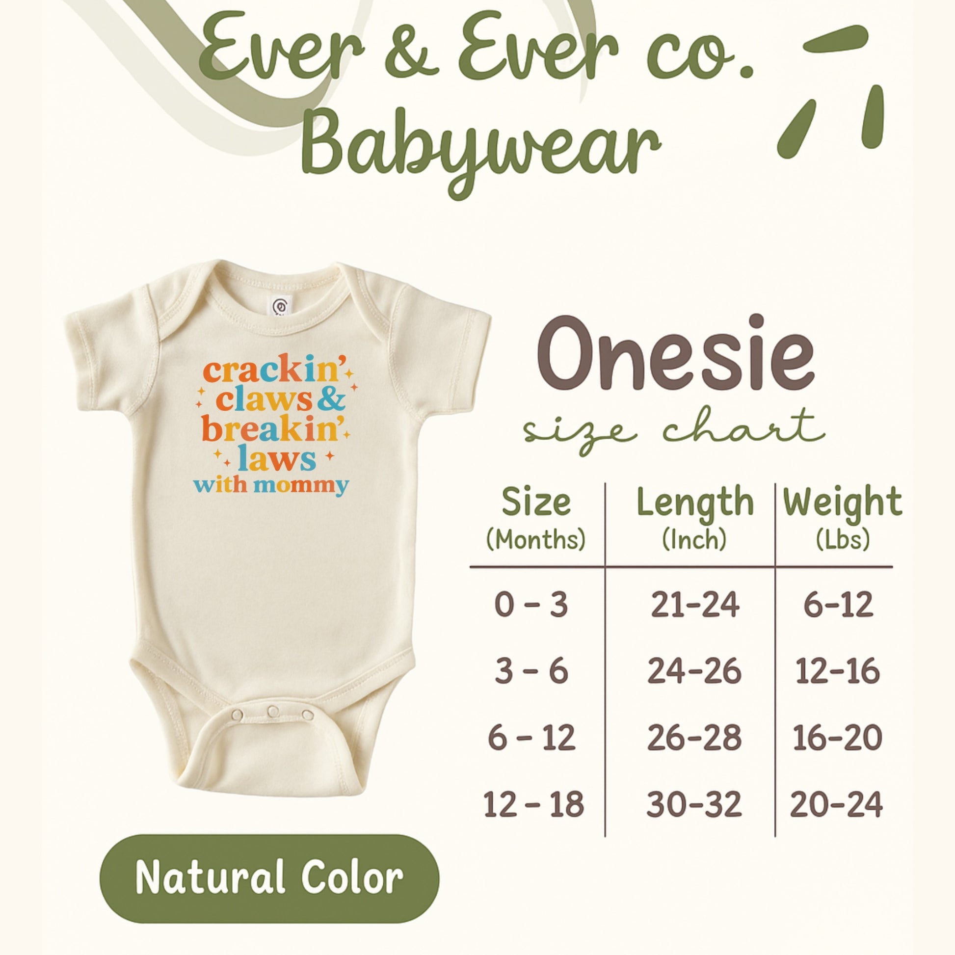Crib Gift Crackin' Claws Babywear Onesie Product