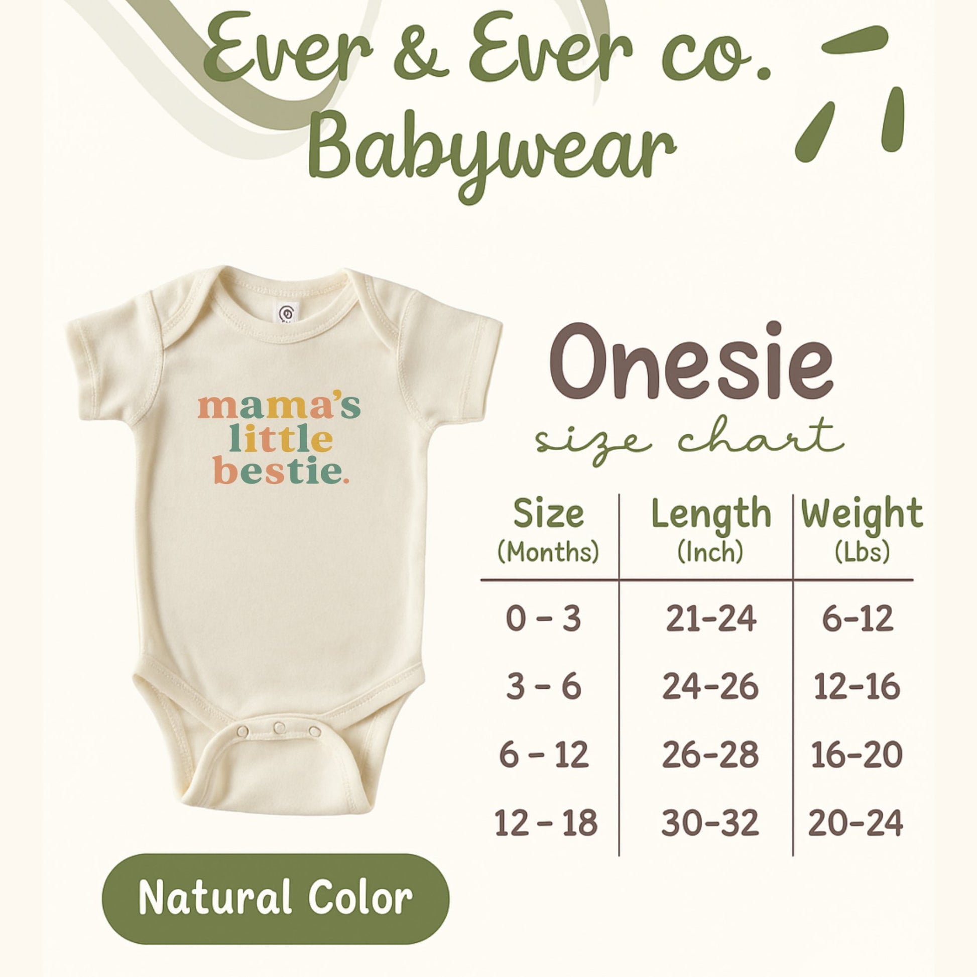 Mama's Little Bestie Onesie Babywear product type