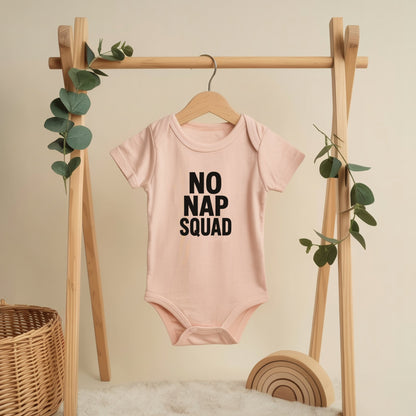 Funny No Nap Squad Baby Onesie bodysuit product type