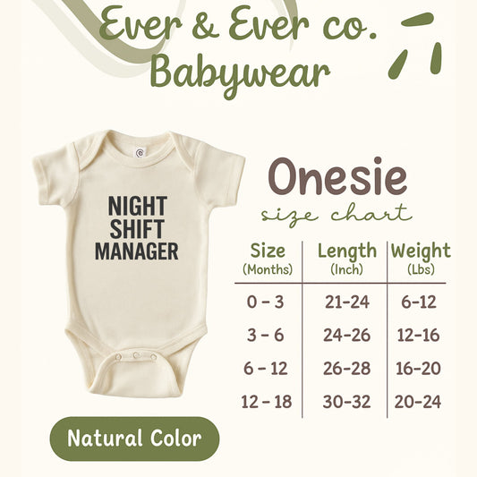 Night Shift Manager Babywear Onesie product type