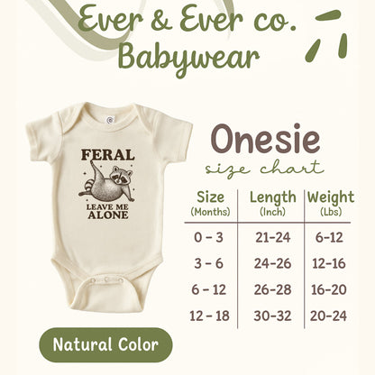 Feral Leave Me Alone Graphic Baby Onesie product