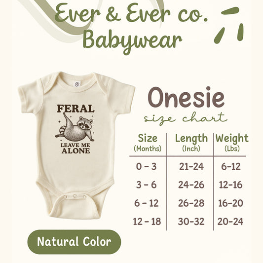 Feral Leave Me Alone Graphic Baby Onesie product