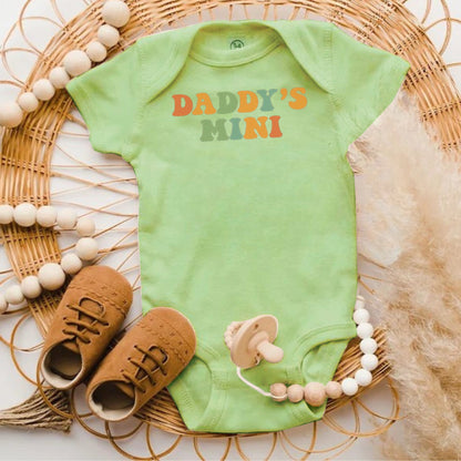 Daddy's Mini Green Infant Onesie Baby Product