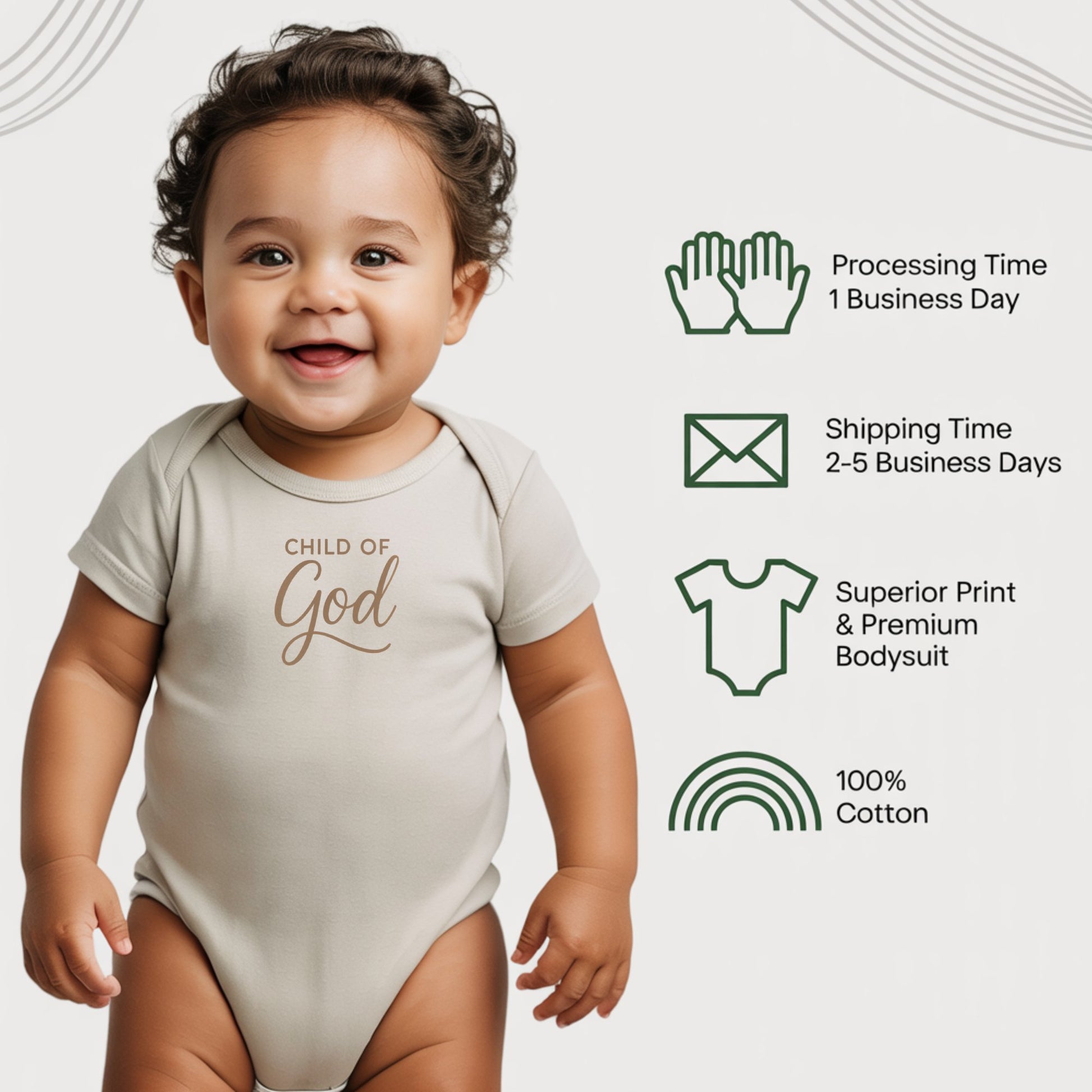 Child of God Superior Print Premium Bodysuit product