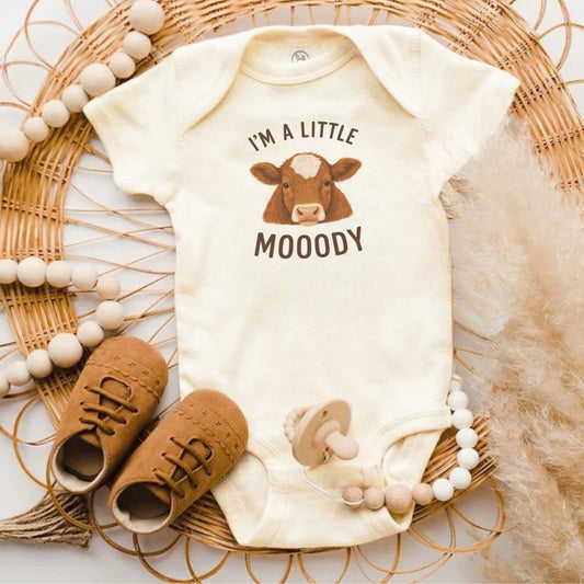 I'm A Little Mooody Cute Baby Onesie Product