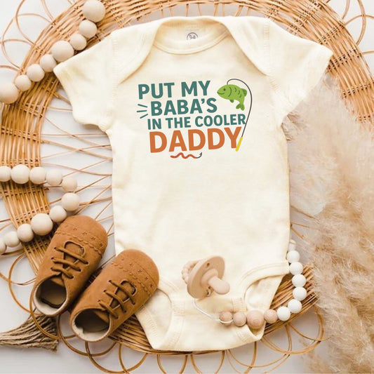 Put My Baba's In The Cooler Daddy Onesie product